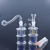 Tuyau de brûleur à mazout en verre Portable main fumant cendrier Bongs 10mm femelle Dab plate-forme d'huile avec 10mm mâle bol de tabac à fumer et tuyau