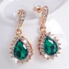 Collana di orecchini set PINKSEE 2023 fascino goccia d'acqua Pandent Stud gioielli magici di cristallo per le donne festa di nozze