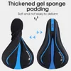 Saddles West Biking Pu Leather Waterproof Bike Saddle Soft Sile Comfort Memory schuim fietstoel Cover niet-slip MTB Cushion 0130