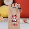 Cheychains anime تاريخ سلسلة مفاتيح حية Tokisaki Kurumi Himekawa Yoshino Acrylic Keychain Kawaii