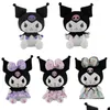 Stuffed Plush Animals Kawaii Kuromi Cartoon Dolls Toys Soft Model Lovely Toy For Children Girls Fans Wholesale Drop Delivery Gifts Dh5Q8