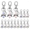 Porte-clés 33 Pcs Party Favors Baptême Souvenir Mini Angle Avec Étoile Pendentif Porte-clés