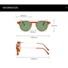 Sunglasses Frames Retro Round Clip On Sun Glasses Woman Party Steampunk Polarized Man TR90 Green Driver Shade Double Layer Removable