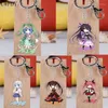 Cheychains anime تاريخ سلسلة مفاتيح حية Tokisaki Kurumi Himekawa Yoshino Acrylic Keychain Kawaii