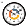 Wanduhren moderne Design laufen rückwärts ruhig Sweep Clock gegen den Vergleich gegen 12 Zoll Runde mit LED -Beleuchtung