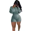 Women's Tracksuits 2023 Fashion Two-piece Set Pit Strip Solid Color Off-the-shoulder