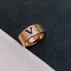 With Box Love Ring womens Couple rings mens fashion neutral carved enamel three colors jewelry accessories First choice for gather307B