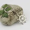 Keychains Metal Boat Anchor Roder sjöman Sailor Helm nyckelkedjor Skepps ratt kompass charm ringer ocean havsstrand smycken