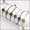 Lien Chaîne Arrivée En Acier Inoxydable Perle Bracelet Résine Imitation Pierre Pendentif Bijoux De Mode Femmes Réglable Corde Wholesalez Dr Dhthj