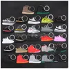 Keychains Lanyards Wholesale Designer Mini Sile Sneaker Keychain Men Women Kids Key Ring Gift Shoes Handbag Chain Basketball Shoe Dhjqf