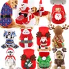 Abbigliamento per cani Cani di taglia piccola, media e grande Natale Articoli per animali Abbigliamento Gatti Cotone Autunno Inverno Anziani Alce Neve