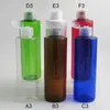 Bouteilles de stockage 20 X vide rechargeable bleu ambre vert bouteille pour animaux de compagnie avec capuchon rabattable 250 ML shampooing récipient en plastique