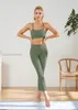 Active Set Style Sports Fitness Självkultivering kostym Kör snabbtorkande fast färg Yoga Set Women