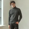 Men's Sweaters Sweater Men Cotton Vintage Warm Oversized Turtleneck Male Pullovers Solid Korean Clothes Long Sleeve Slim Fit Pull Homme Time