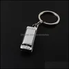 Key Rings 100Pcs/Lot Metal 4 Holes Mini Harmonica Keychain Children Toys Keyring Kids Gifts Chain Bags Mobile C3 Drop Delivery Jewelr Dhnou