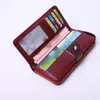Plånböcker präglade läder lång koppling plånbok för kvinnor stor kapacitet multifunktion telefonpåse mynt damväska #15
