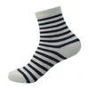 Männer Socken 3 Paare/satz Marke Mode Elegante Vintage Grau Beige Streifen Business Männer Leder Schuhe Männlich Glückliche Amerikanische Ältere jungen