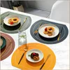 Tovagliette Tappetino antiolio in PVC Tappetino isolante termico antiscivolo in pelle Western El Home Dining Plate