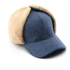 Berets Lamb Wool Baseball Dicer Small Lattice Women Sun Hat Ladies Girl Outdoor Warm Winter Spring Lei Feng