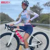 Устанавливает MLC Macaquinho ciclismo feminino new Women's Cycling Sport Suit Triathlon Bicycle Olde Mtb Jersey Jersey Monos Mojer Z230130