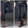 Jeans pour hommes Pantalons pour hommes Pantalons Slim Fits Warm Slims Stretchy Stylish For Winter Autumn