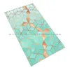 Towel Soft Gradient Aquamarine Quick Dry Gym Sports Bath Portable Graphic Pattern Abstract Geometric Golden Gold Color ModernTowel