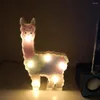 Ночные огни лама декор игрушки для детских стены лампа украшения беременная женщина детский душ батарея.
