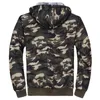 Giacche da uomo inverno con cappuccio in pile da uomo caldo camo parka cardigan con cerniera casual camuffage thicke cappotto da baseball uomo abbigliamento 230130