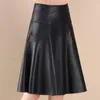 SKIRTS S-4XL AS VENDA 2023 SUMPRIMENTO MULHERES CALELO DE CALARO DE ALMAGEM UMA LINHA CASUAL CASUAL ELÁSTICA ELÁSTICA HIGH POLOS DUPLO