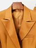 Женские костюмы Blazers Tide Brand Retro Fashioner Designer Brown Series Jupt Jupt Дваворушена