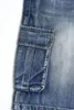 Men's Jeans 2023 Summer Shorts Men Denim Pants Loose Straight Big Pocket Baggy Streetwear Hip Hop Brand Blue Jean Short Size 30 - 46