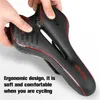 S West Biking Bicycle Comfort MTB Gel Cushion Waterproof Leather Saddle Road Racing Bike Seat Clamp Cycling Parts 0130