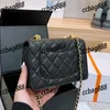 CC Bag Cross Body 19cm WOC Women Caviar Crossbody Bags Leather Ceanted Matelasse Classic Flap Handbag Corder Card Core Coin Pur