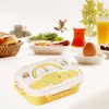 Ensembles de vaisselle Boîte à lunch Sections Bento pour l'école Voyage Pique-nique Bureau Enfants Adultes