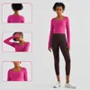 Active Shirts Top Women Yoga Sports Gym Sexy Halter Fitness T-Shirts Long Sleeve Finger Sleeves Fashion Running Wear Soft And Breathabl