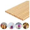 Naturligt 100% bambu dricka sugrör miljövänlig hållbar bambustrån återanvändbar dryck av halm för festkök 20 cm TT0130