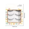 False Eyelashes 3 Pairs Fake Wispy Natural Look Lashes Handmade Fluffy