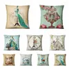 Kissen Barock Frau bedrucktes Kissenbezug Home Dekoration Dekor Sofa Wurfkissen Almofadas Dekorativas