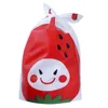 Christmas Decorations 50PCS Candy Bag Bear Ear Knot Xmas Gift Pouch Cartoon Strawberry Santa Claus Packing Supplies Party Biscuit Cookies