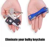 Keychains Smart Key Chain Metal Aluminum Box Compact Decorative Holder Clip Outdoor Mini Protable Keychain