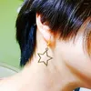 Dangle Earrings Anime Bizarre Adventure Cosplay Makeup Pentagramフックドロップイヤリング耳のジュエリー女性の女の子のためのコレクション