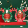 Decorazioni natalizie 4 pezzi Bomboniere durevoli per bambini Decorazioni natalizie Anno Festa Maniglia Scatola Scatole di mele Confezione di caramelle Confezione regalo