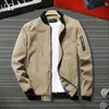 Giacche da uomo Giacca da uomo Zipper Plus Size Brand Casual Solid Moda maschile Outwear Amygreen Khaki Primavera Autunno Jaqueta Masculino