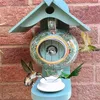 Inne zaopatrzenie ptaków William Morris Cyan Teapot House and Feeder Ceramiczne na zewnątrz wiszące ścienne Wall Garden Decor 230130