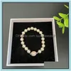 Beaded Pearl Strands Bracelets For Women Customized Jewelry Enamel Bracelet Classic Punk Trendy Magnetic Buckle Fashion Designer Acc Dhkqt