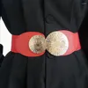 Belts 2023 Women's Runway Fashion Elastic Cummerbunds Female Dress Corsets Waistband Decoration Wide Belt Designer