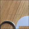 Nyckelringar Fashion Keyring 4cm tom skiva med 3 cm Suede Tassel Vinyl Keyrings tillg￤ngliga Clear Acrylic Keychain Pendant 207 R2 Drop D DHMed