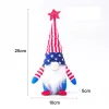 Decorazioni natalizie DHL Gnomo patriottico nano per celebrare il Giorno dell'Indipendenza americana Bambola nana 4 luglio Ornamenti per bambole di peluche fatti a mano FY2605