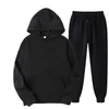 Gym Kleding Dames Winter Sportwear Sets 2023 Tweede stuk set Casual Fleece Tracksuit Oversized Hooded Hooded Long Sleeve Hoodie Sport Pant Lady Suit