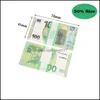 Inne świąteczne dostawy imprezowe Prop Money Kopia Banknot Waluta Fałszywe Euro Prezent dla dzieci 50 dolarów bilet Faux Killet Drop Deliv DHX0B74YZWCVB